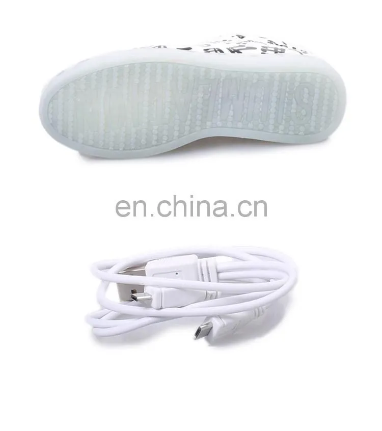2015 hottest street dance hip hop night club European fashion sport light shoes LED