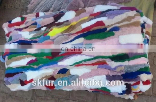 Factory direct supply rex rabbit fur plate with low price