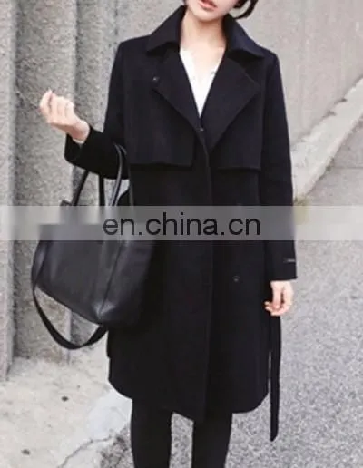 New design winter ladies long coat deisgn
