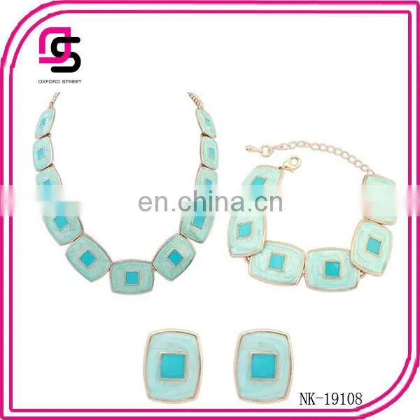 Wholesale necklace earring bracelet Jewelry Set 2015