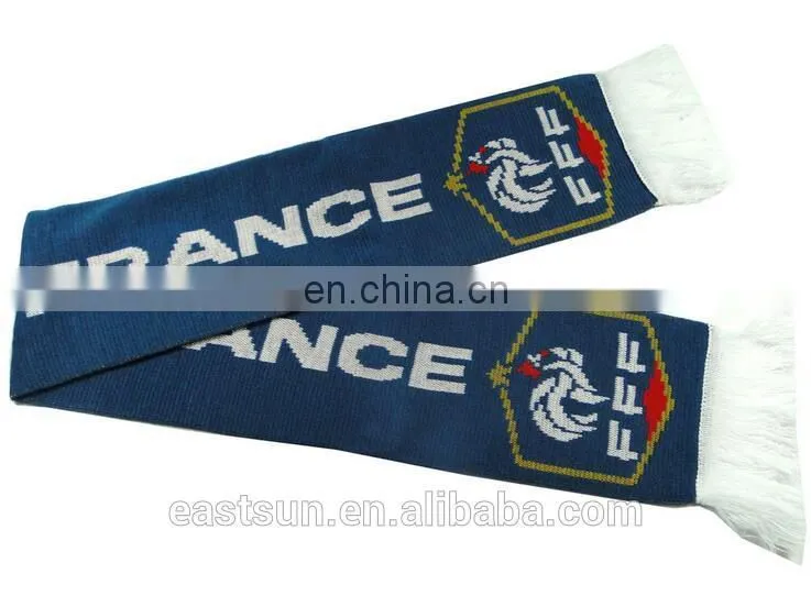 High quality customized sports promotional polyester fan scarf