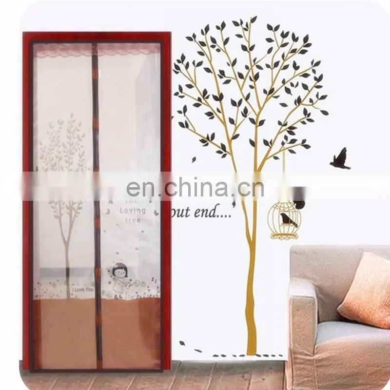 Hands-Free Mesh Screen Door Magnetic Anti Mosquito Bug Doors Curtain For Family
