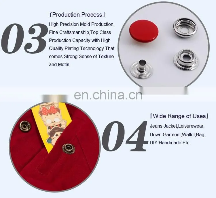 Painted Colorful Snap Button for Garment and Jacket BM10690