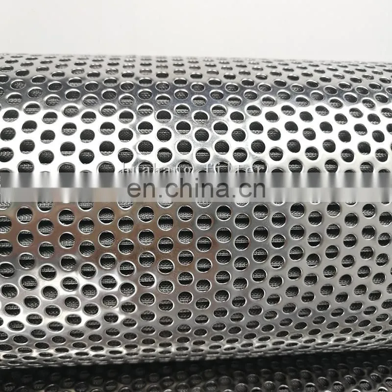Custom 304 stainless steel diesel filter element for Loader heavy machine