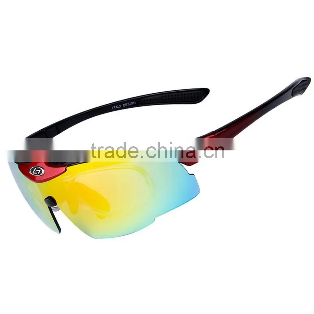 Polarized Anti-UV Cycling Glasses Sports Sunglasses 5 Exchangeable Lenses