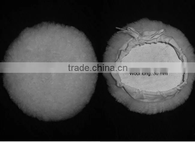 Sheep wool stainless car care product buffing pad