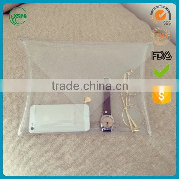 Transparent women envelope clutch bag