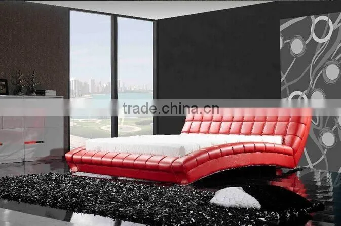 Muses 2016 HOT sales Leather bed best bedding head layer skin