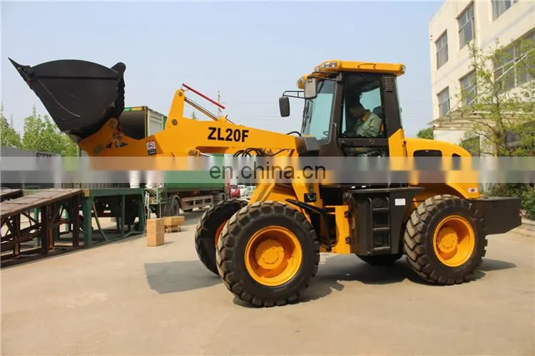 Factory Direct Joystick Strong 4 wheel drive 2 ton loading weight mining small front loader