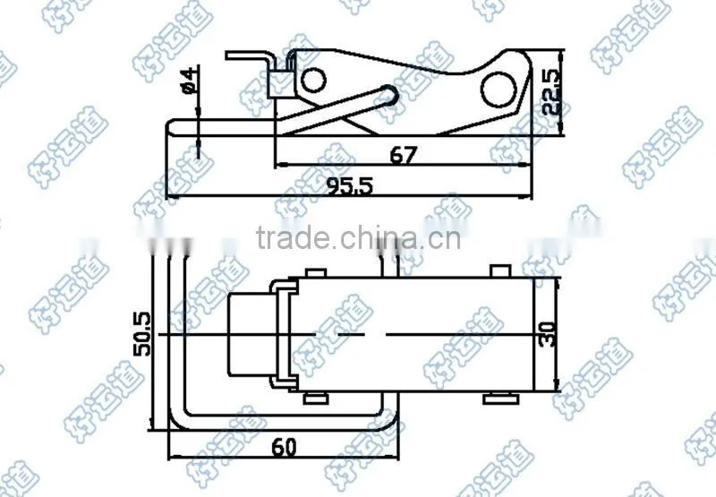 03199 Toggle Fastener dropside latch