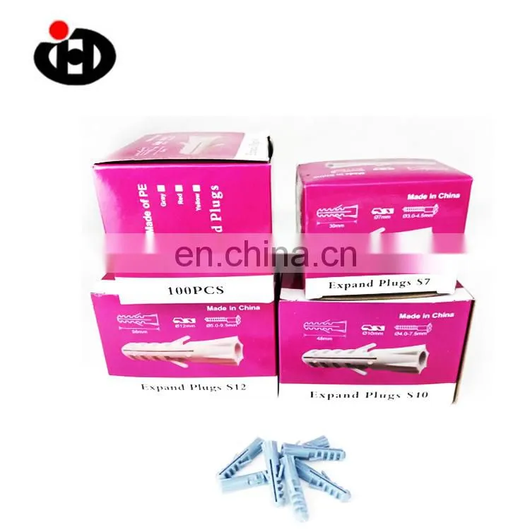 JINGHONG Nylon Wall Plug Plastic Expansion Screws