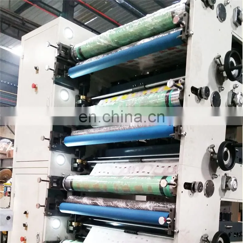 UTR650 HDPE HDPP polyethylene film flexographic printing machine, paper napkin reel roll flexo printer machinery