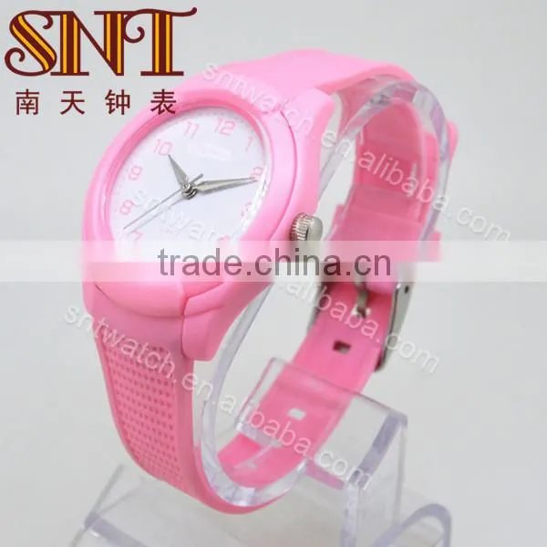 Simple style watch plastic watch for girls