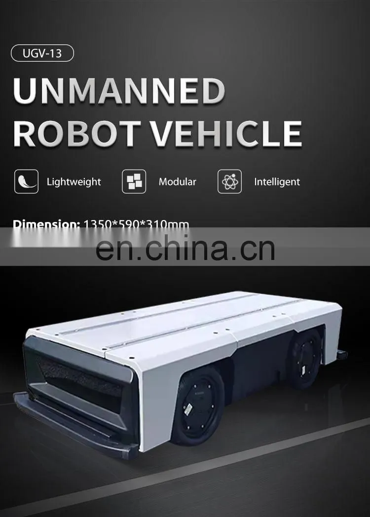 UGV-13 long distance autonomous driving Unmanned UGV food Delivery beer Transportation Robot