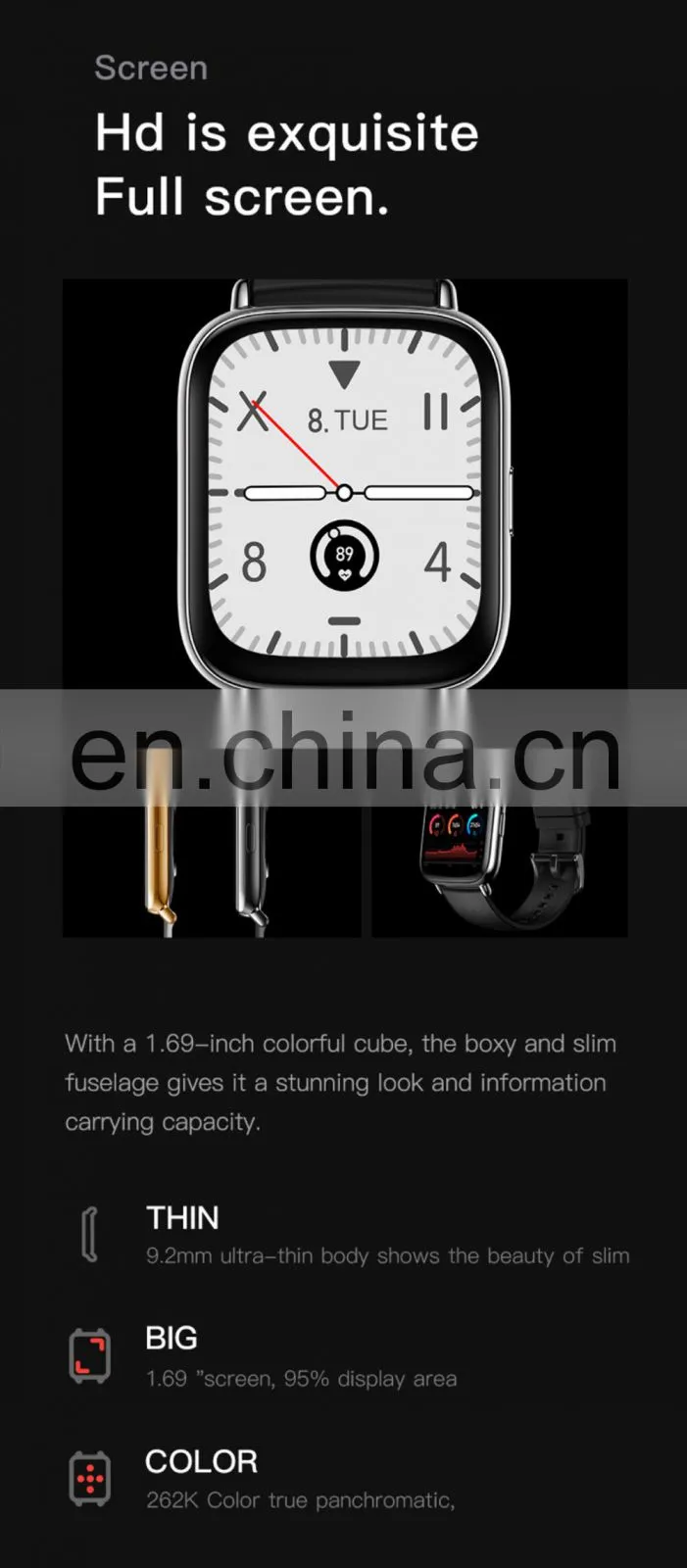 ALLINGE MDZ3381 IP67 Waterproof Smart Watch Aluminum Alloy Smart Watch Heart Rate Blood Pressure Smart Watch UM68T