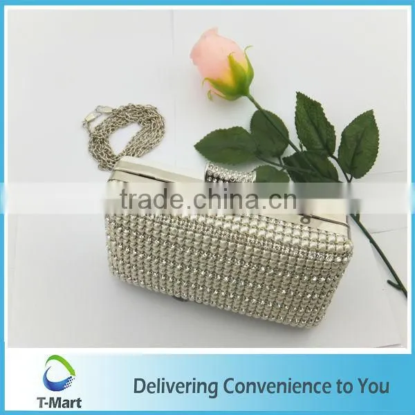charming rhinestone crystal evening handbag