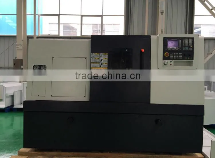 TSC36L Slant Bed Cnc Lathe for processing aluminum pulley/metal lathe linear rail 5000rpm 56mm spindle bore 6'' hydraulic chuck