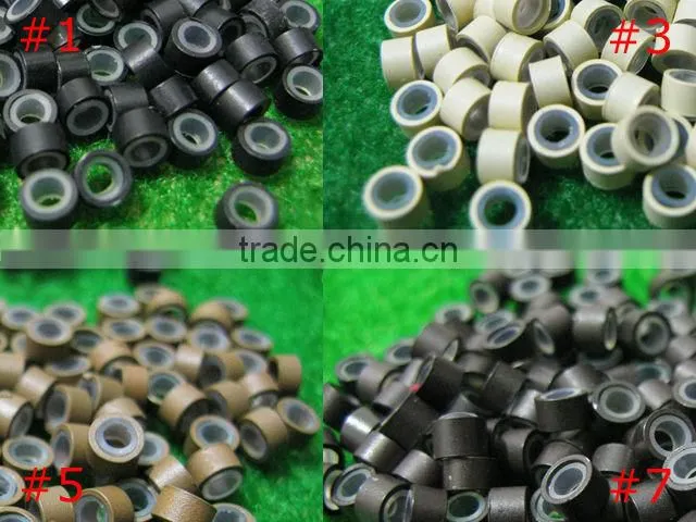 Silicone Micro Rings Human Hair Extensions Bead Links many color Colors silicone micro beads for hair extensions