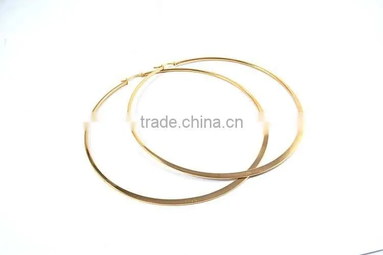 Christmas wholesale big round stainless earring