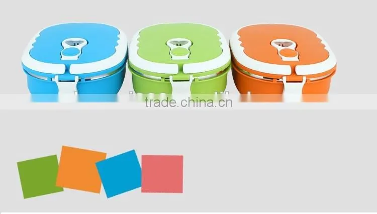 Kid Rectangular Insulated Stainless Steel Tiffin Lunch Box/ Thermos For Hot Food/Storage Box