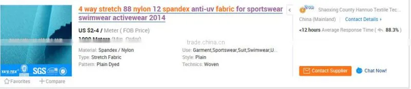 Woven Technic Bamboo Fiber Fabric/ Bamboo Spandex Fabric/Polyester Bamboo Spandex Fabric