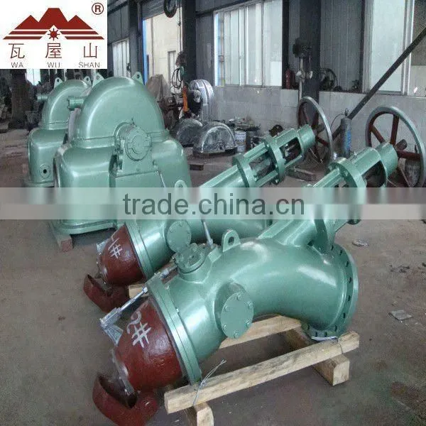 Hydroelectric pelton turbine