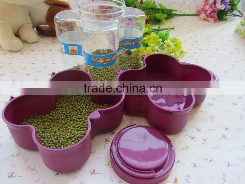 Plastic Pet food storage traveling Multi-function storage box