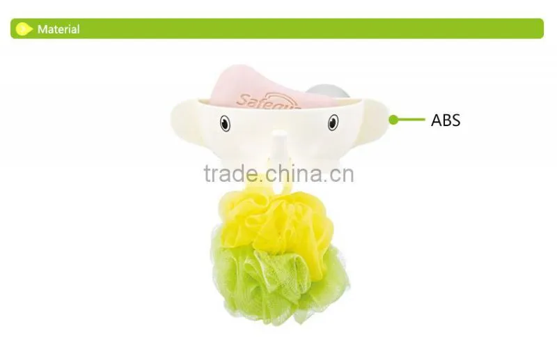 D710 New Design Bathroom Ware Accessories Elephant Shaped Hanging Soap Holder Plastic Soap Case Shower Dish Soap