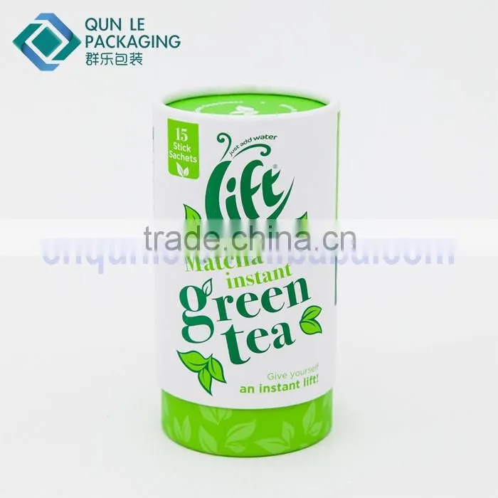 Wholesale Round Paper Tea Tin Cans for Food Packaging