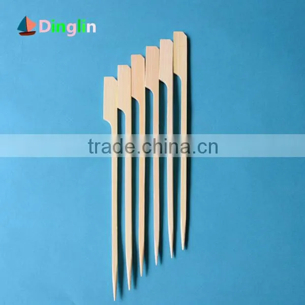 Disposable kebab bamboo skewers with handle in China