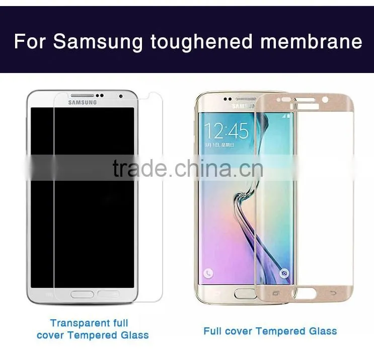 Newest Products For Samsung Galaxy S6 Edge 3D Curved Full Cover Tempered Glass Screen Protector film