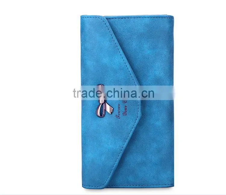 Ladies bowknot purse long style phone hand wallet