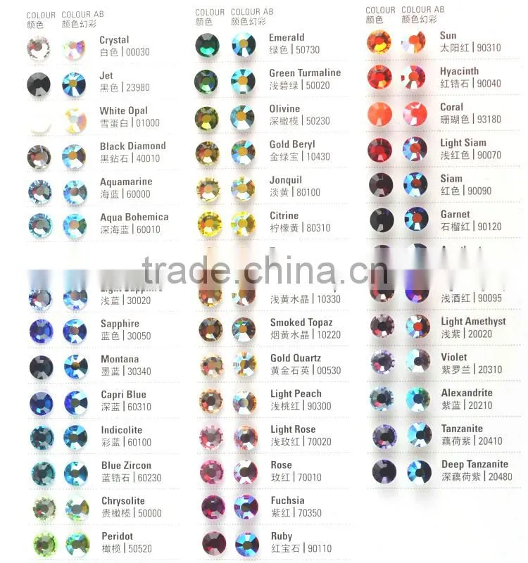 2058/2078 no hot fix rhinestone ,flatback no hotfix rhinestone, crystal flat back stones for phone case DIYers and nail art