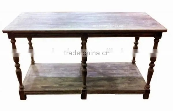 Classic vintage french style wooden console table