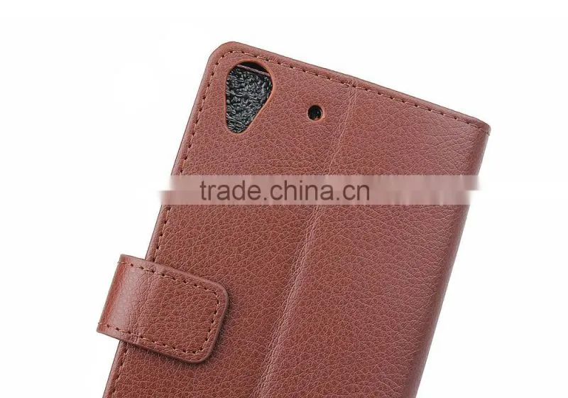 with Photo Frame PU Flip Case for Huawei Y6 Litchi Grain Card Slot Leather Wallet Cover Case MT-5673