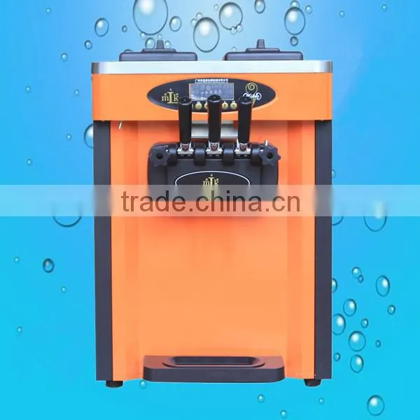 Counter Top Type Good quality compressor 3 flavor commercial ice cream makers for sale (ZQR-811CT)