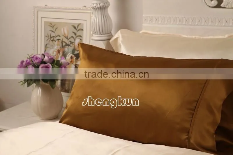 2014 New 19mm Colored charmeuse silk pillow slips