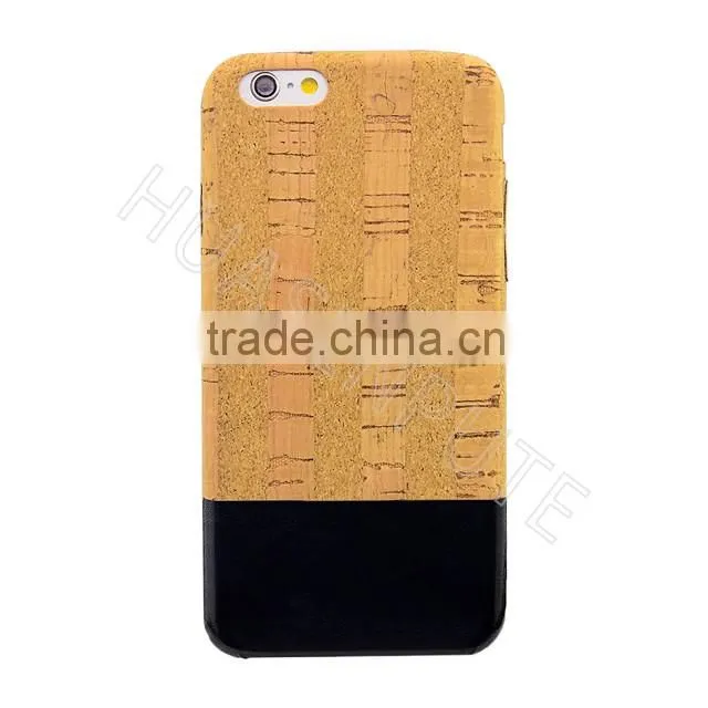 Chic Wooden Hybrid Cellphone case and Impeccable Eco-leather Back Cover Case phone Cover For Apple iPhone 6s