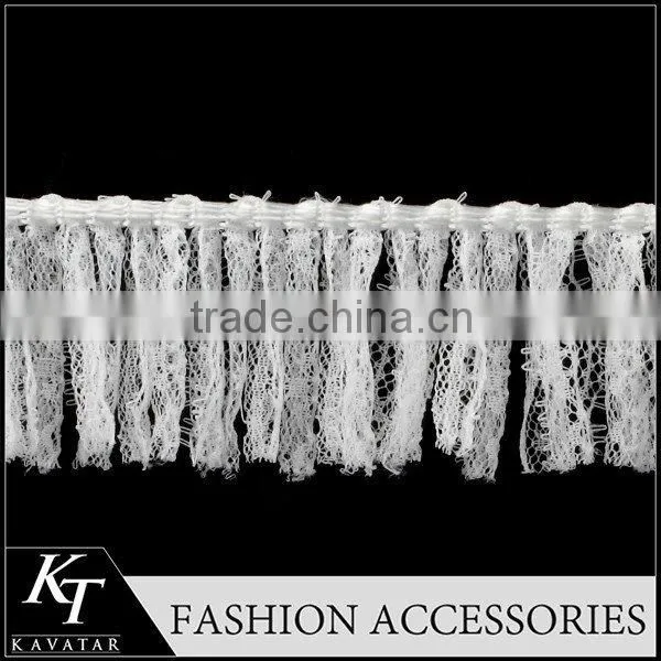 2015 Best price long silk fringe trimming