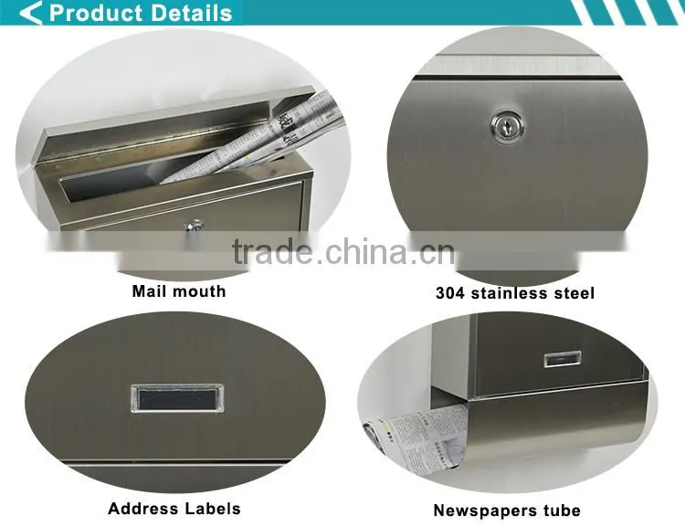 Excellent Material New Design has Paper Barrel Large Mailbox