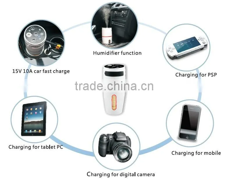 2016 NEW Product! car humidifier Carku brand multifunction jump starter car battery charger