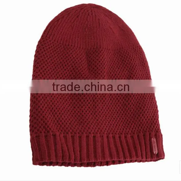 custom made new quality winter crochet knitting hat