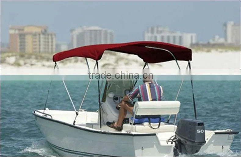 2 bow UV protection stainless steel boat bimini top