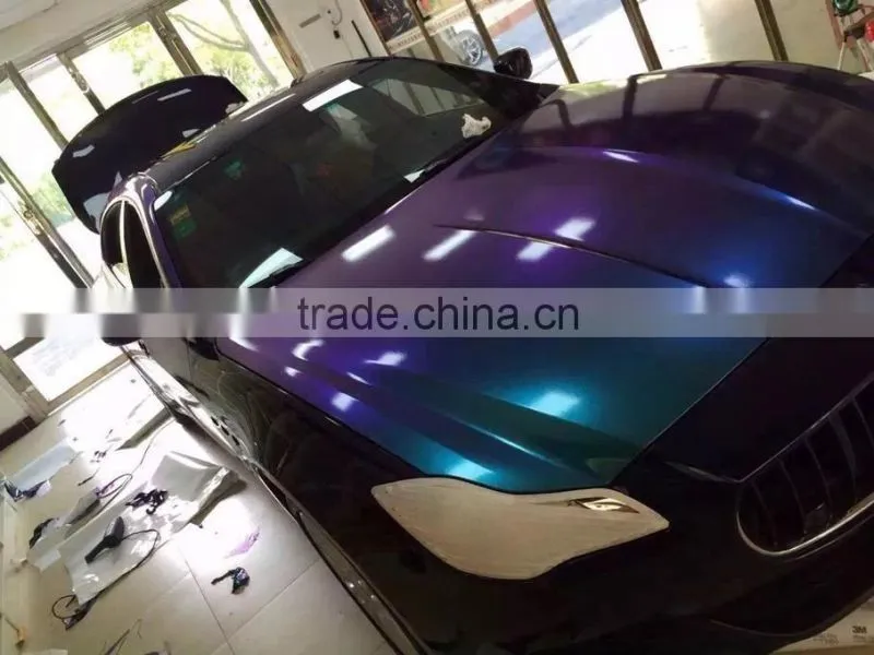 Chameleon glitter wrap film for car body decoration 1.52*20M/Roll