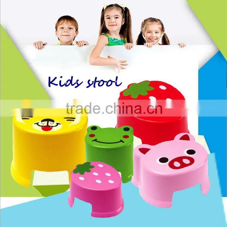 Cute animal shape cartoon biodegradable bamboo fiber kids stool
