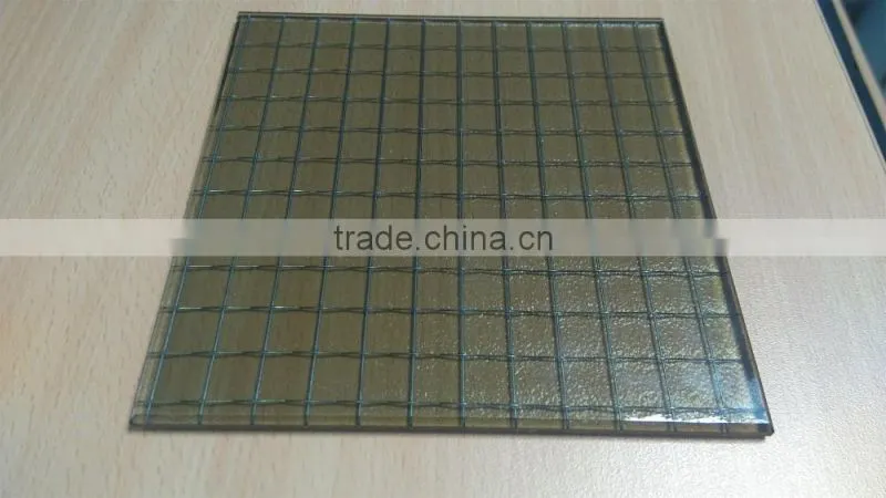 fire-resistant glass/building glas/gray wired glass