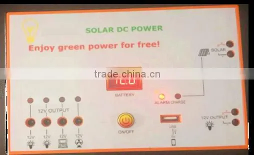 easy Operation multi-function battery solar intelligent home systems 12V40W