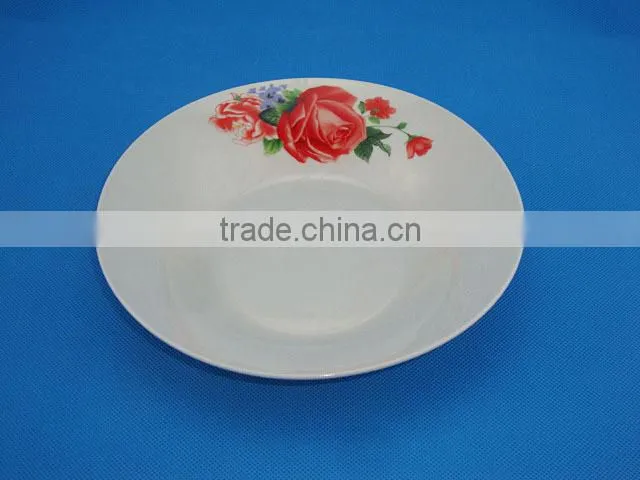 Cheap bulk 9 inch dinner plates / Factory direct wholesale ceramic soup plate / customized soup plates cheap