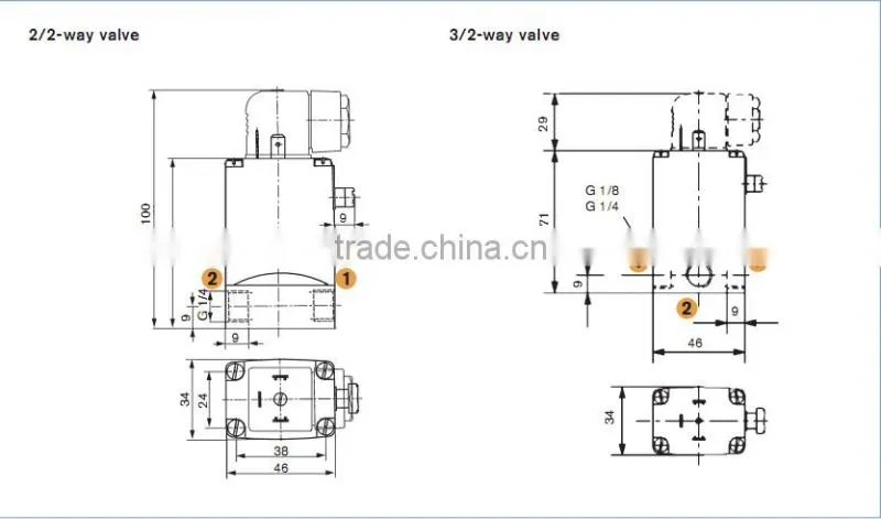 screw air compressor spare parts oil stop solenoid valve