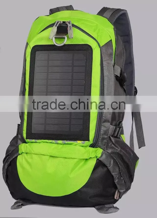 Waterproof High Efficient 5w Convenient Solar Charger Bagpack For Mobile Phone Iphone Digital Camera MP3 MP4 GPS